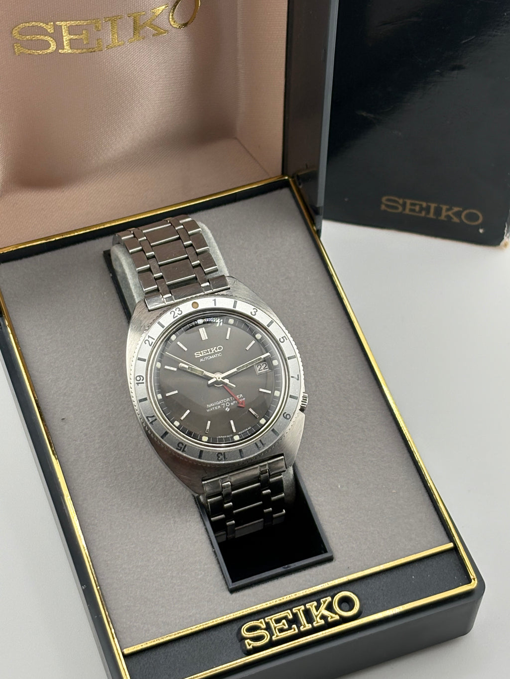 Seiko Navigator Timer 6117-8000 GMT 1968 Vintage Automatic Watch 🔥