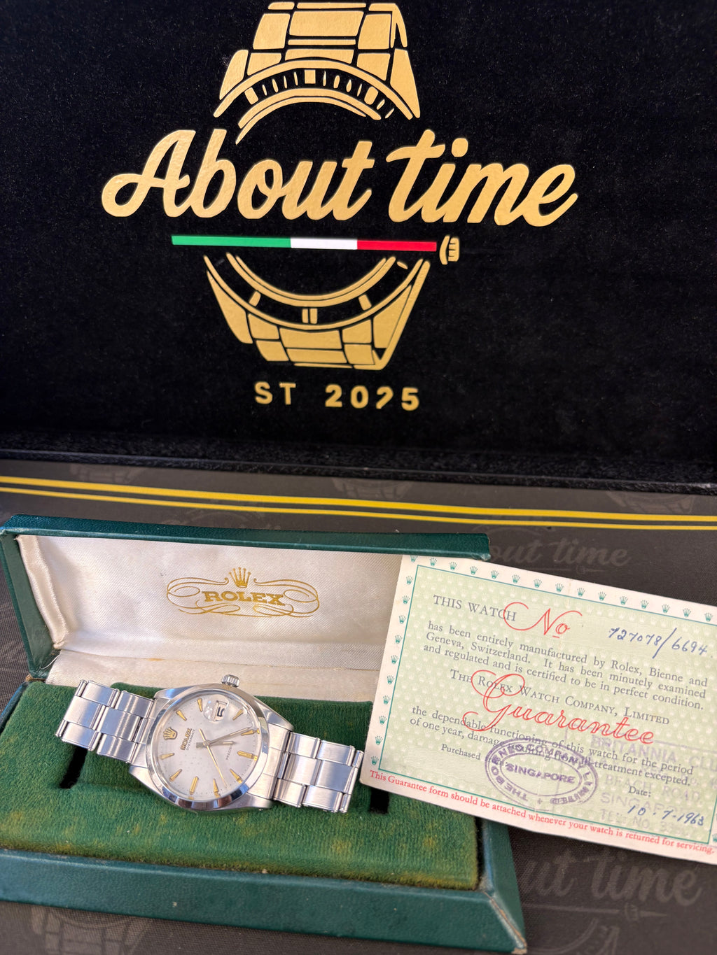 Rolex Oysterdate Precision Ref. 6694 | 1968 | Box & Original Guarantee