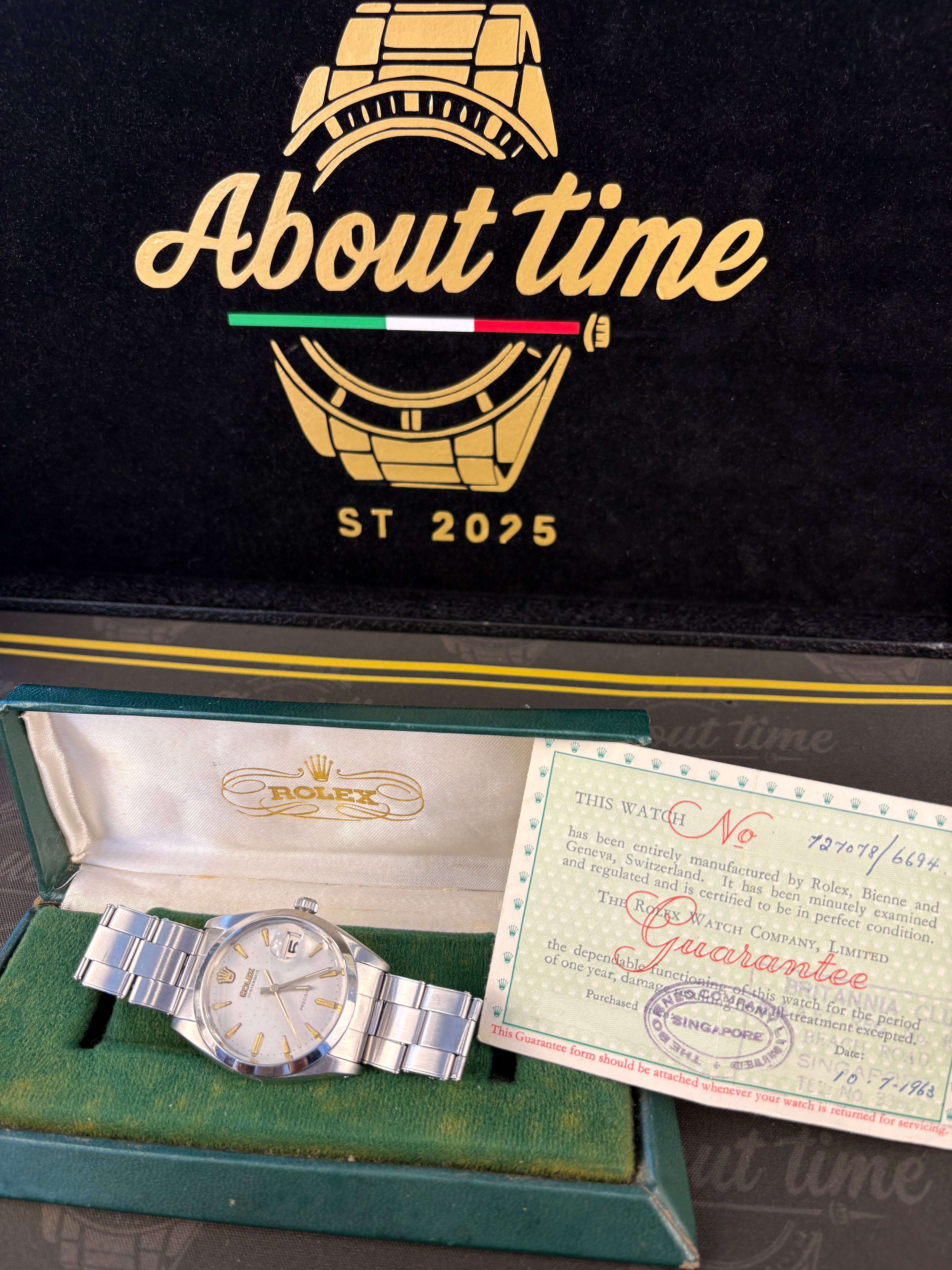 Rolex Oysterdate Precision Ref. 6694 | 1968 | Box & Original Guarantee