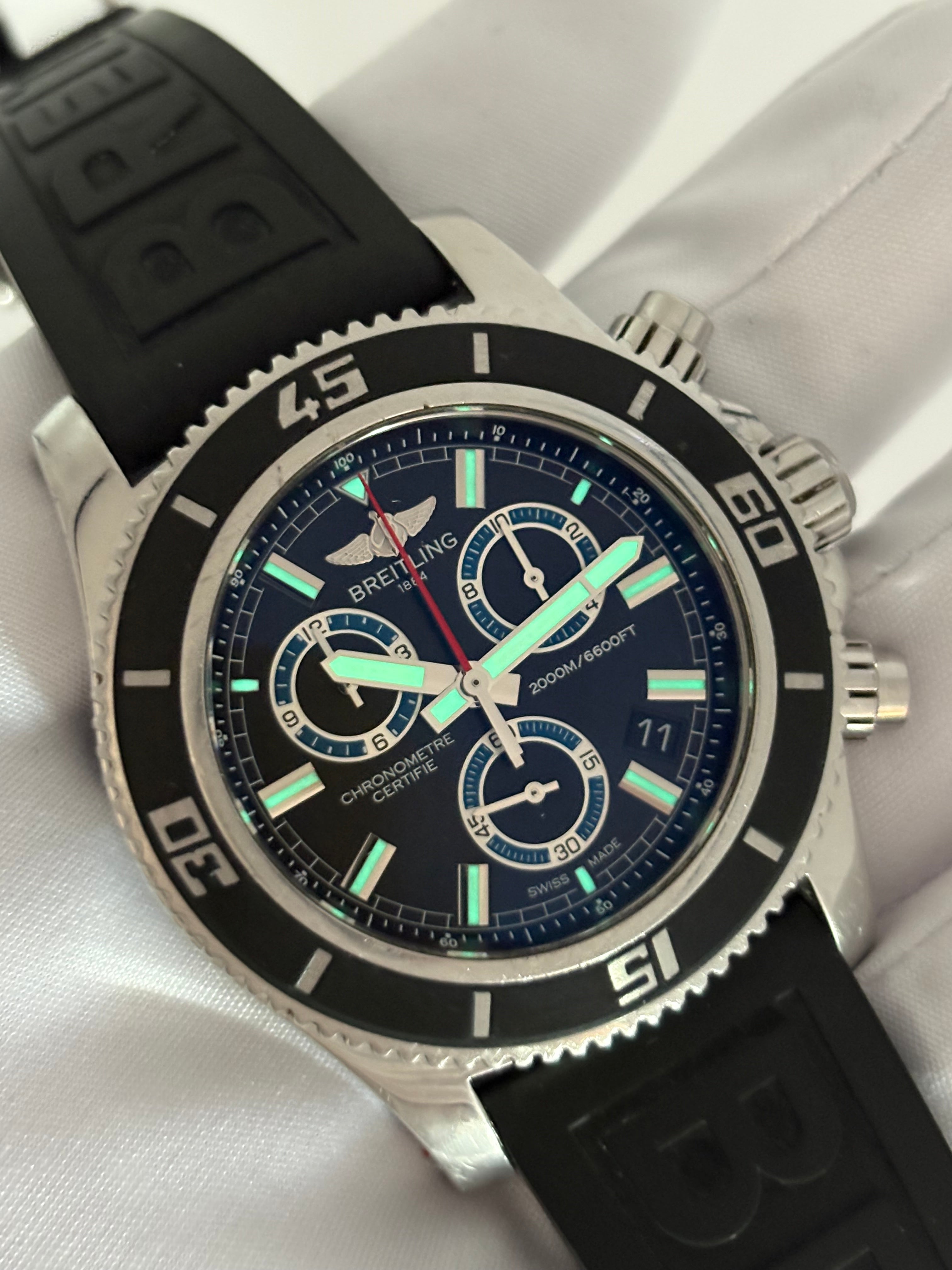 Breitling Superocean Chronograph M2000 A73310A8 46mm Full Set COSC 2012