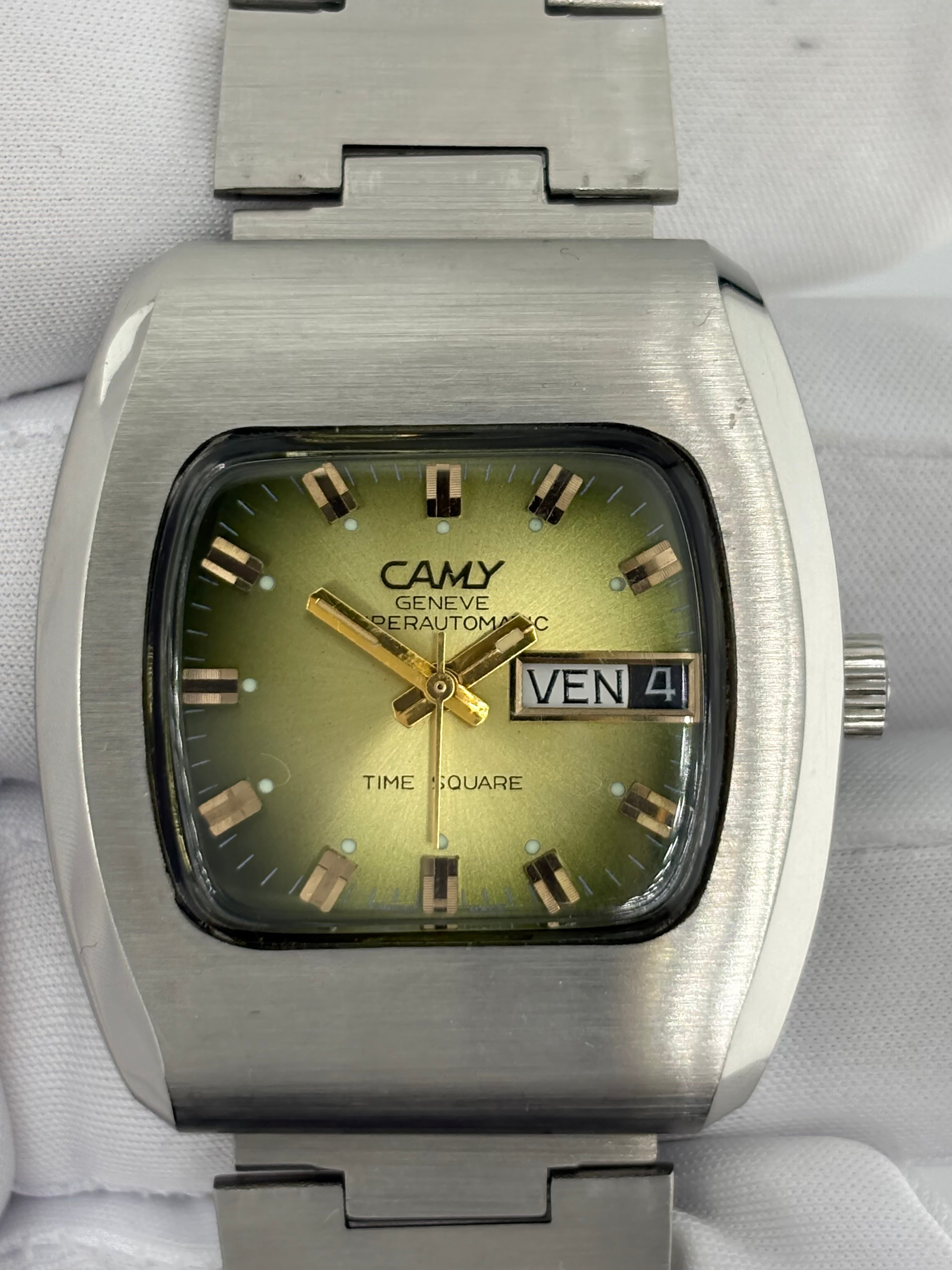 CAMY Genève “Time Square” Automatic – 1970s Swiss NOS
