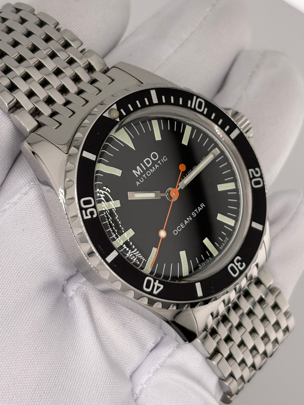 🔹 Mido Ocean Star Tribute Diver 200M Calibre 80 Auto – Full Set