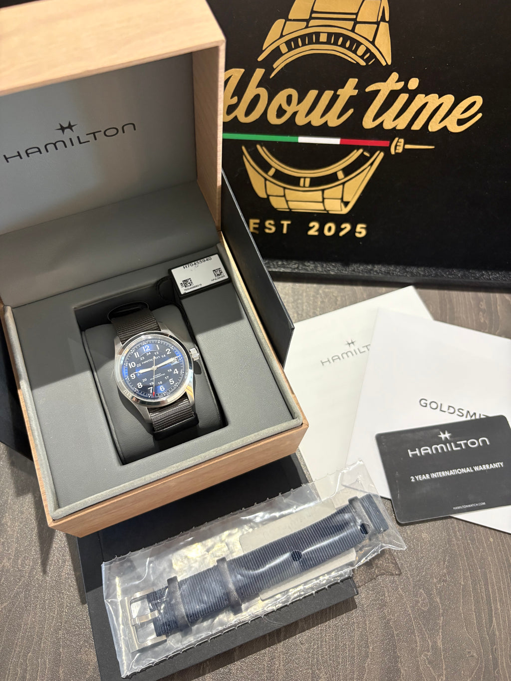 Hamilton Khaki Field Auto H70455940 – Full Set – 2026 Purchase – Like New