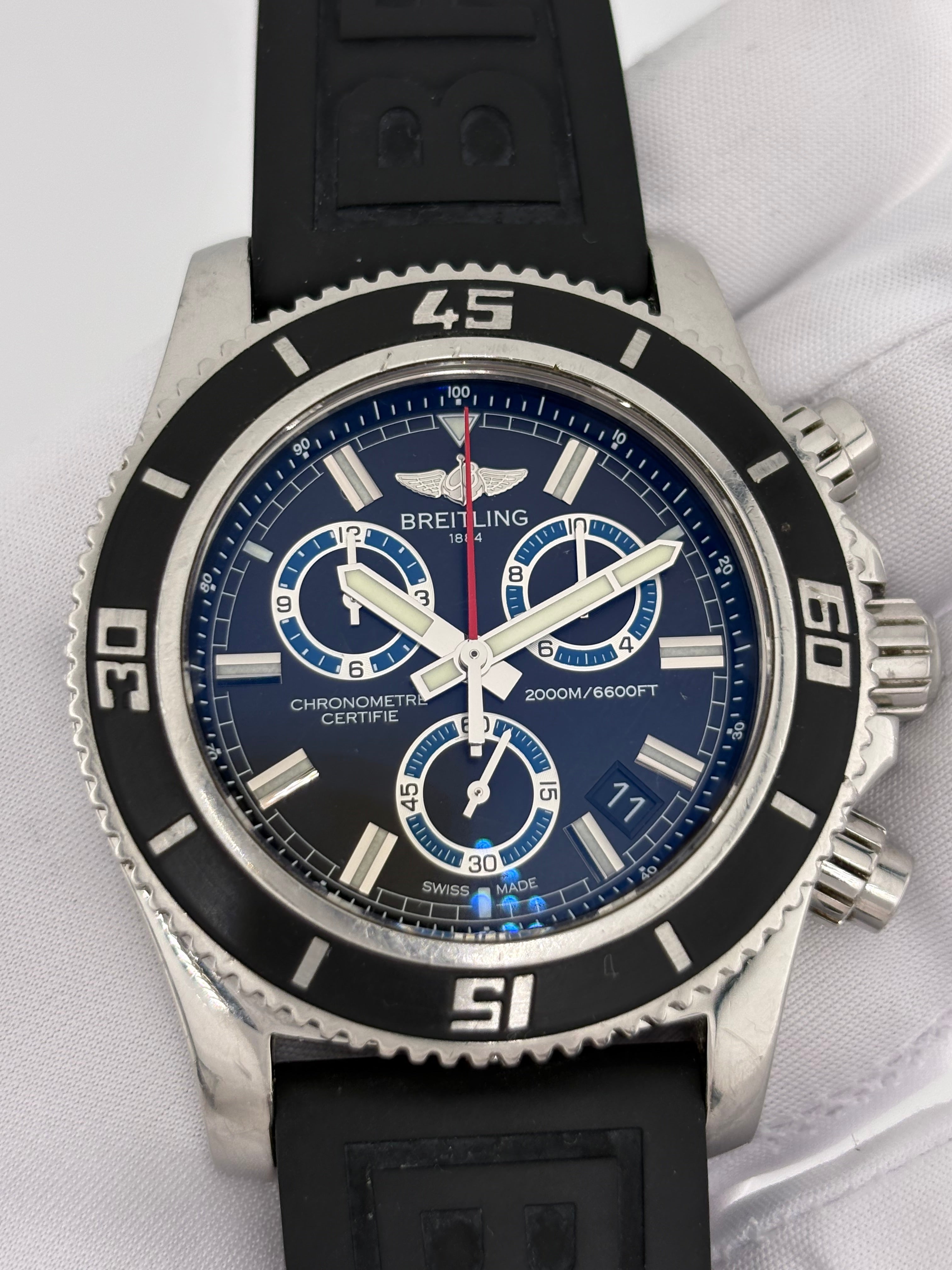 Breitling Superocean Chronograph M2000 A73310A8 46mm Full Set COSC 2012