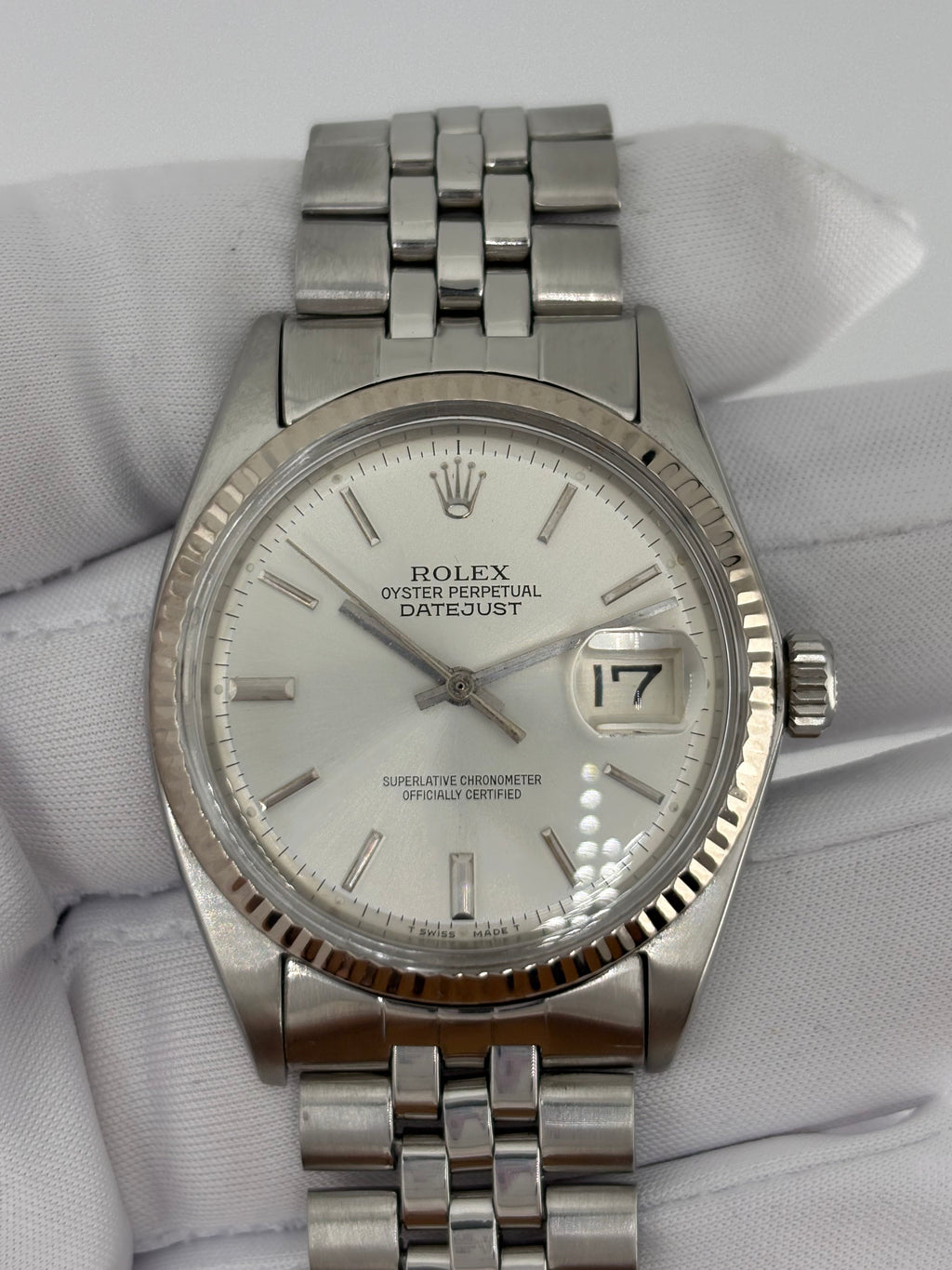 DATEJUST 1601 – WHITE GOLD BEZEL – FRESH SERVICE – 1 YEAR WARRANTY