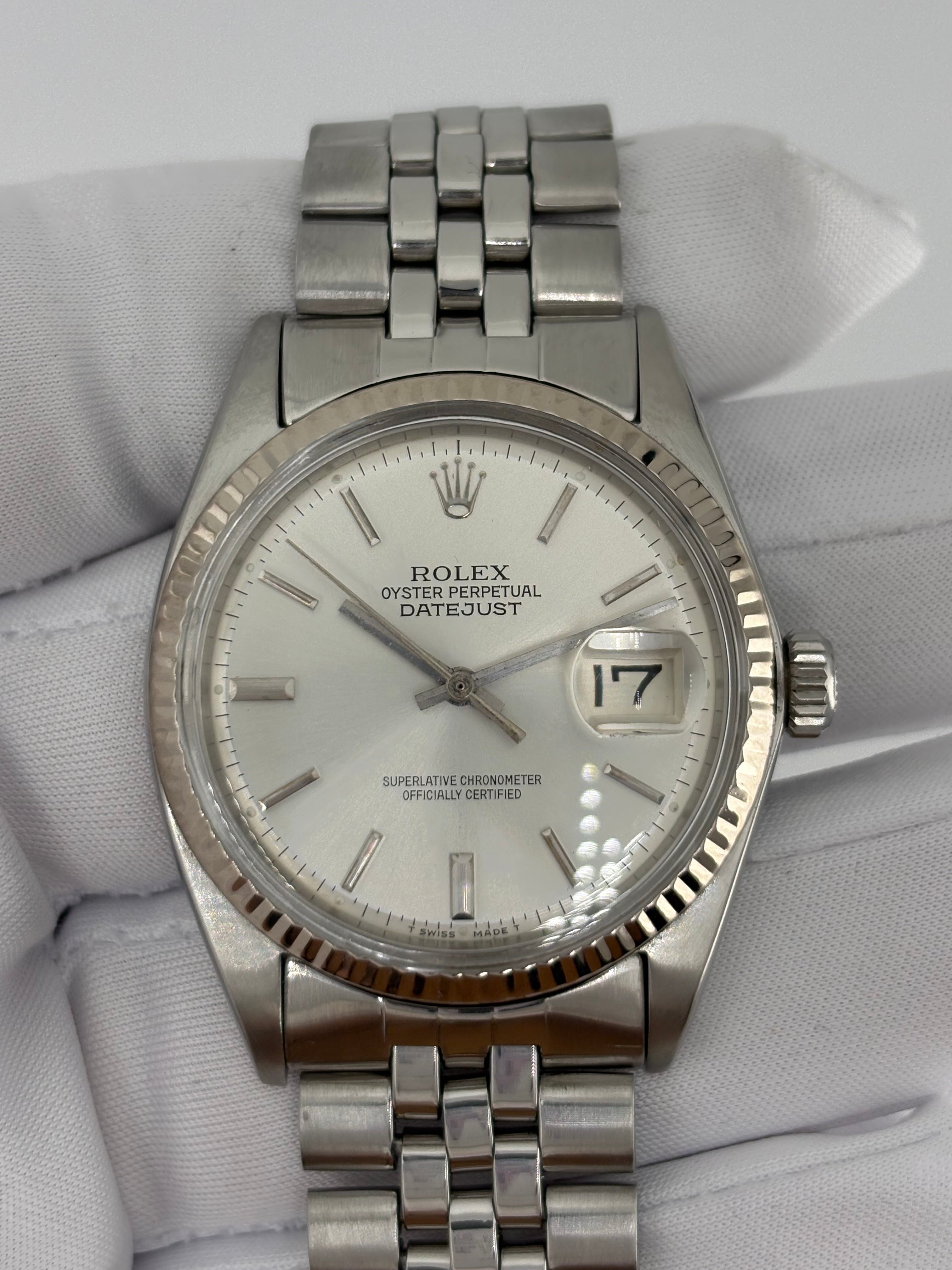 DATEJUST 1601 – WHITE GOLD BEZEL – FRESH SERVICE – 1 YEAR WARRANTY