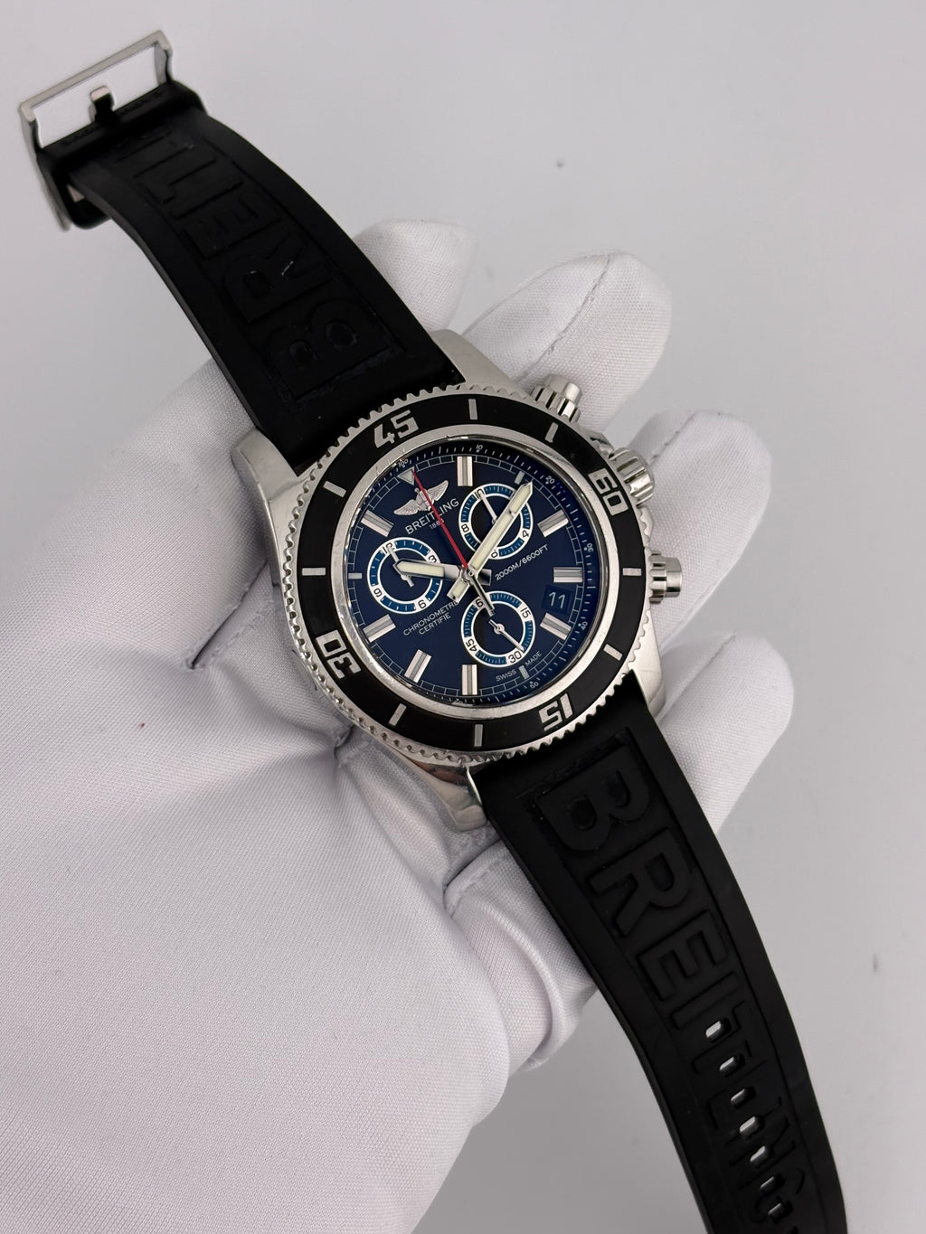 Breitling Superocean Chronograph M2000 A73310A8 46mm Full Set COSC 2012