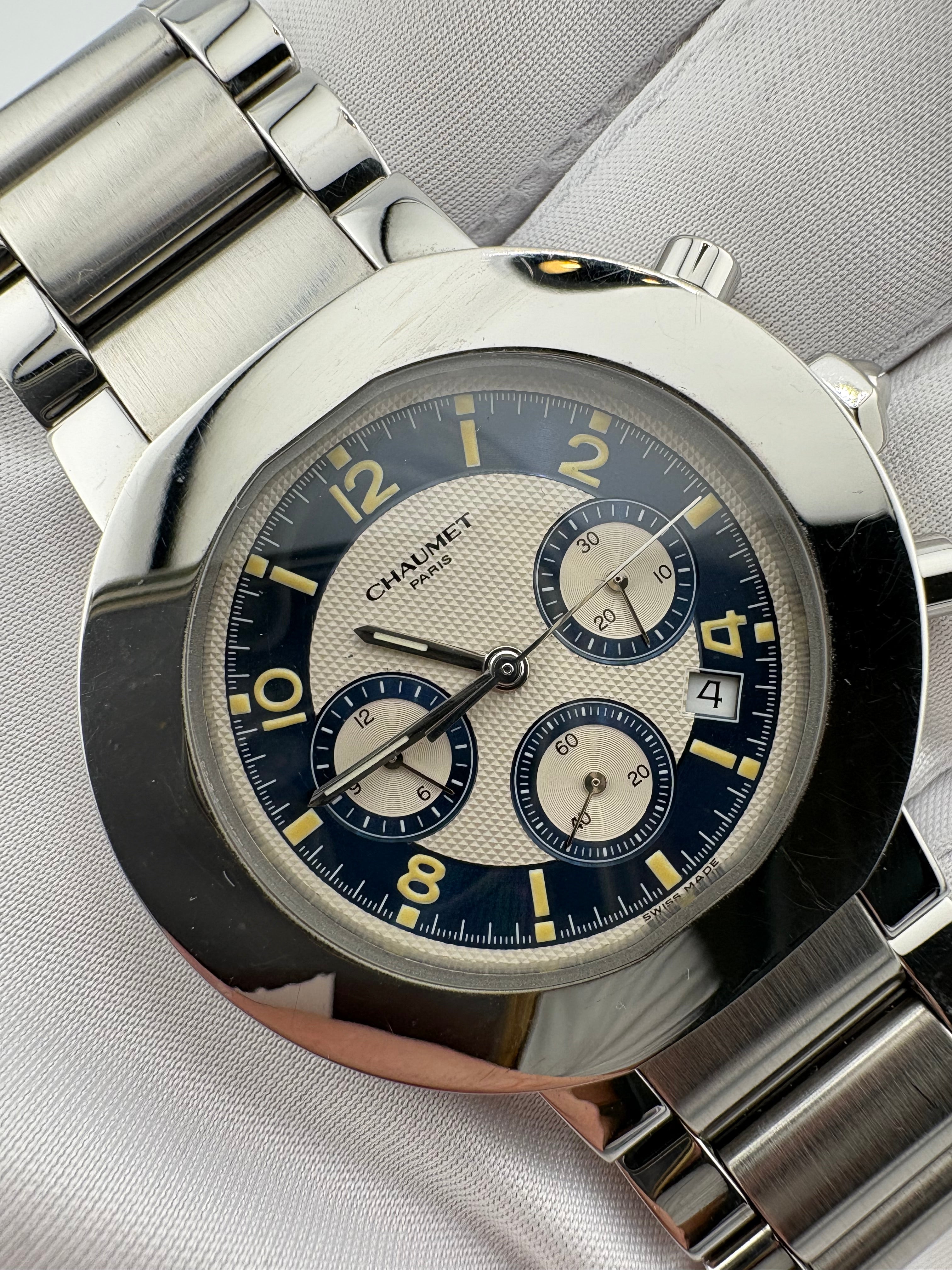 Chaumet Chronograph W3680/26 Frederic Piguet Cal 1185 Full Set 2001