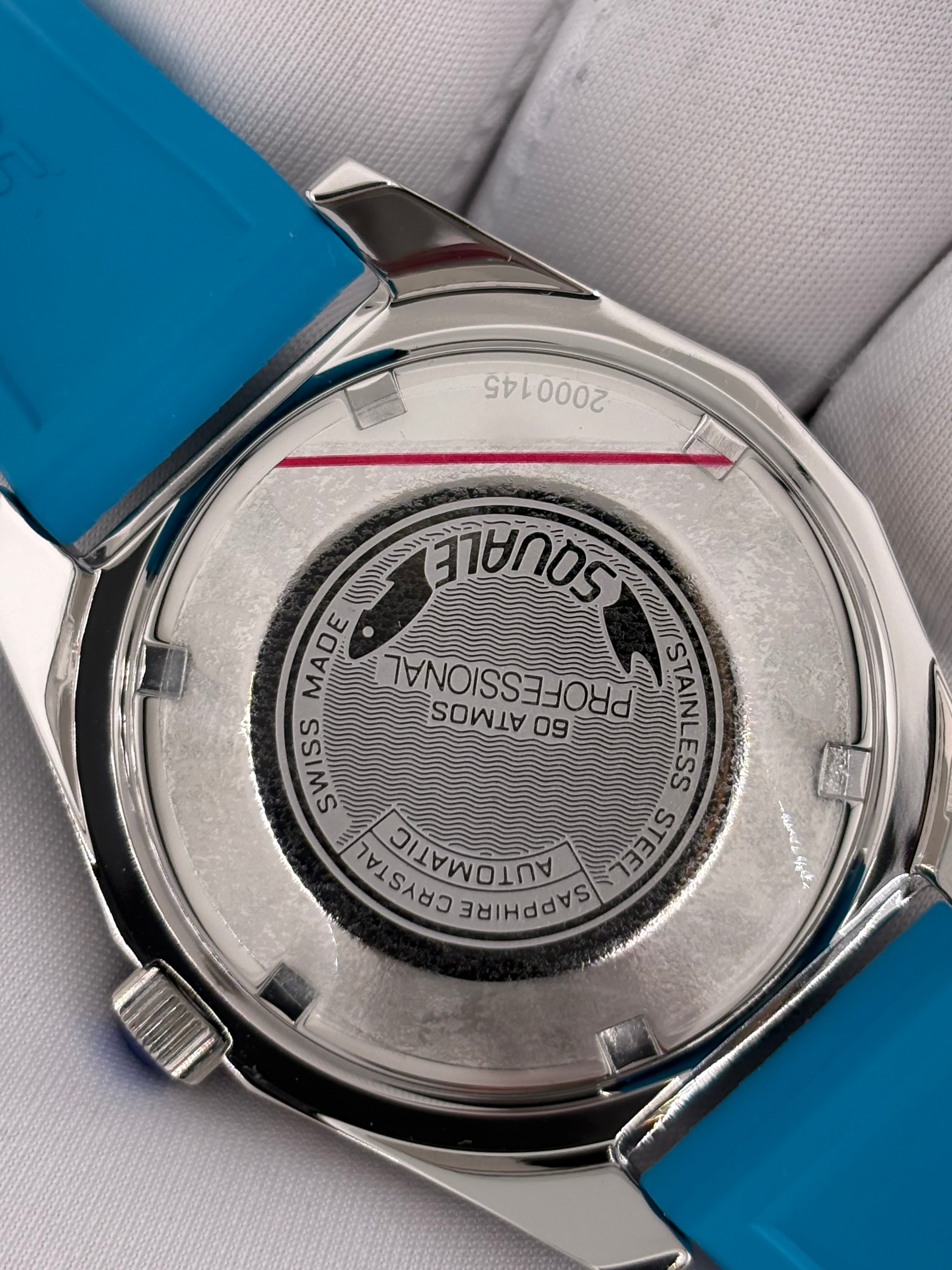 Squale Squalematic S 39mm – Aqua Blue Dial | Brand New | Full Set