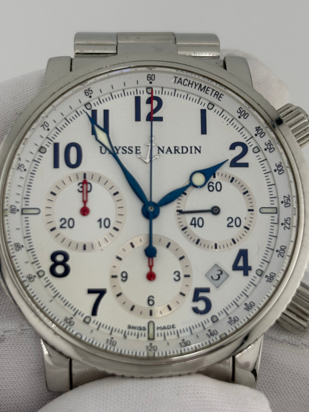 ULYSSE NARDIN Marine Chronograph – Ref. 353-88 – No. 0641 – Full Set