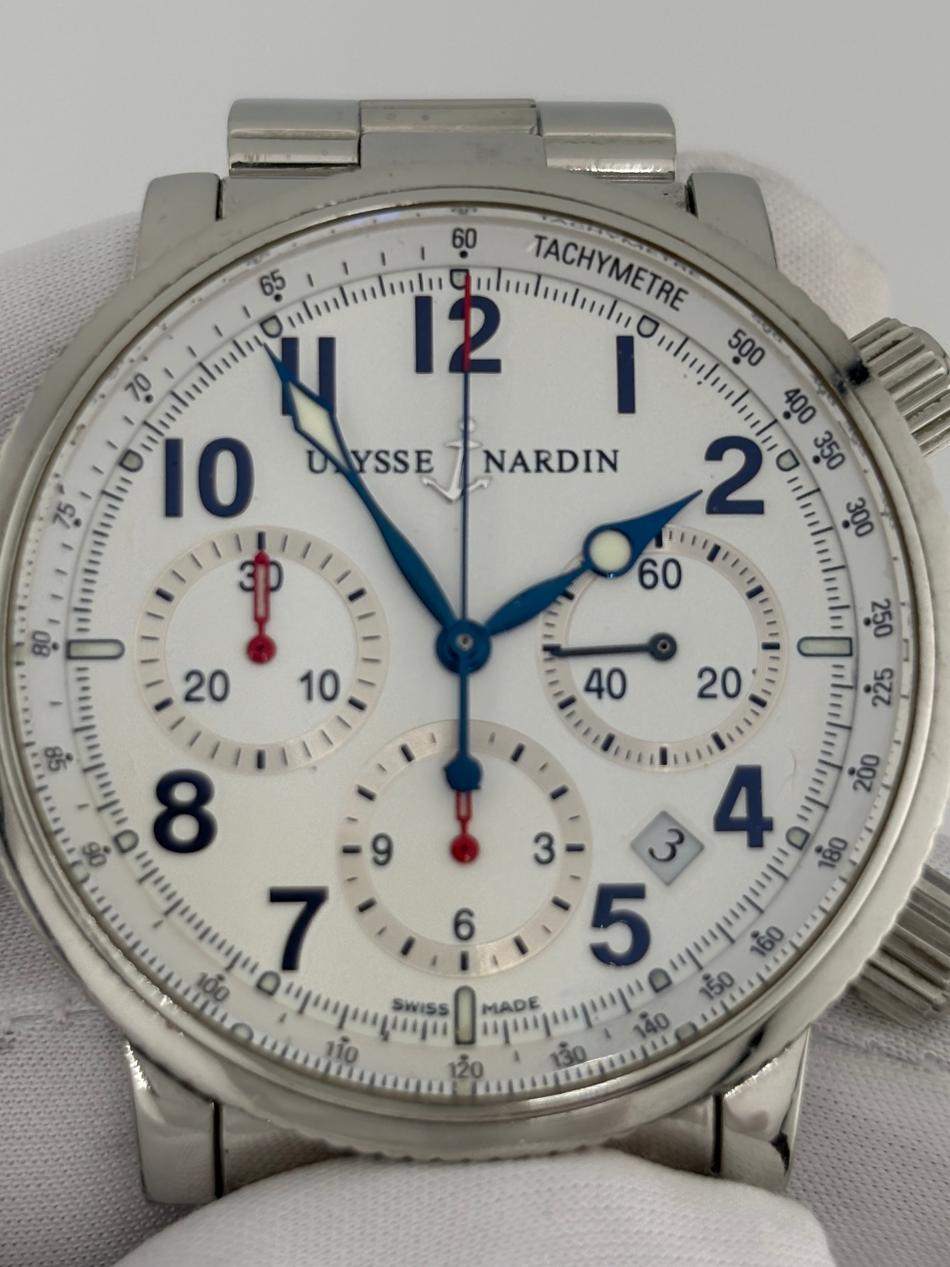 ULYSSE NARDIN Marine Chronograph – Ref. 353-88 – No. 0641 – Full Set
