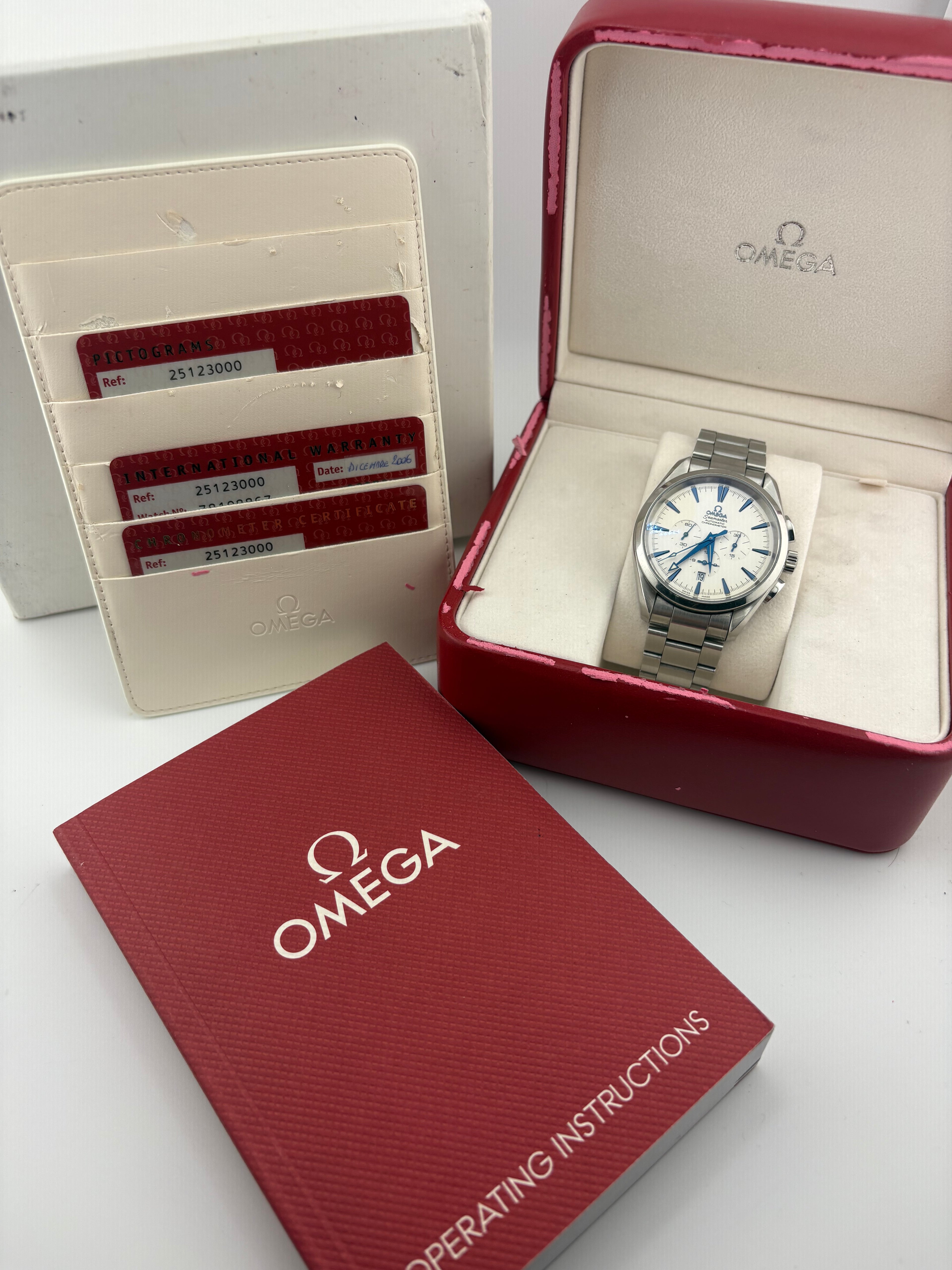 Omega Seamaster Aqua Terra Chronograph Ref. 2512.30.00 – Caliber 3301 –2006 Full set