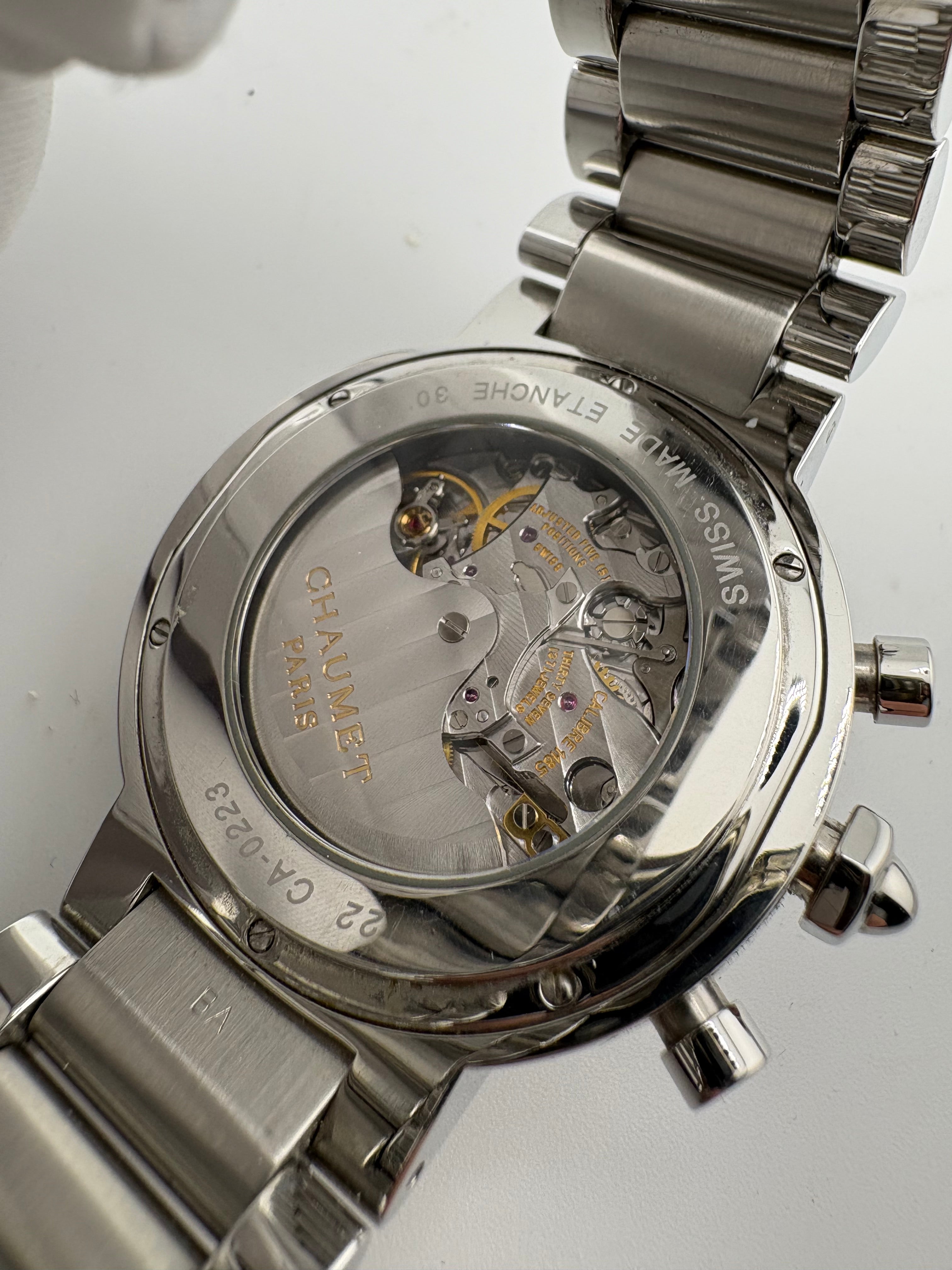 Chaumet Chronograph W3680/26 Frederic Piguet Cal 1185 Full Set 2001