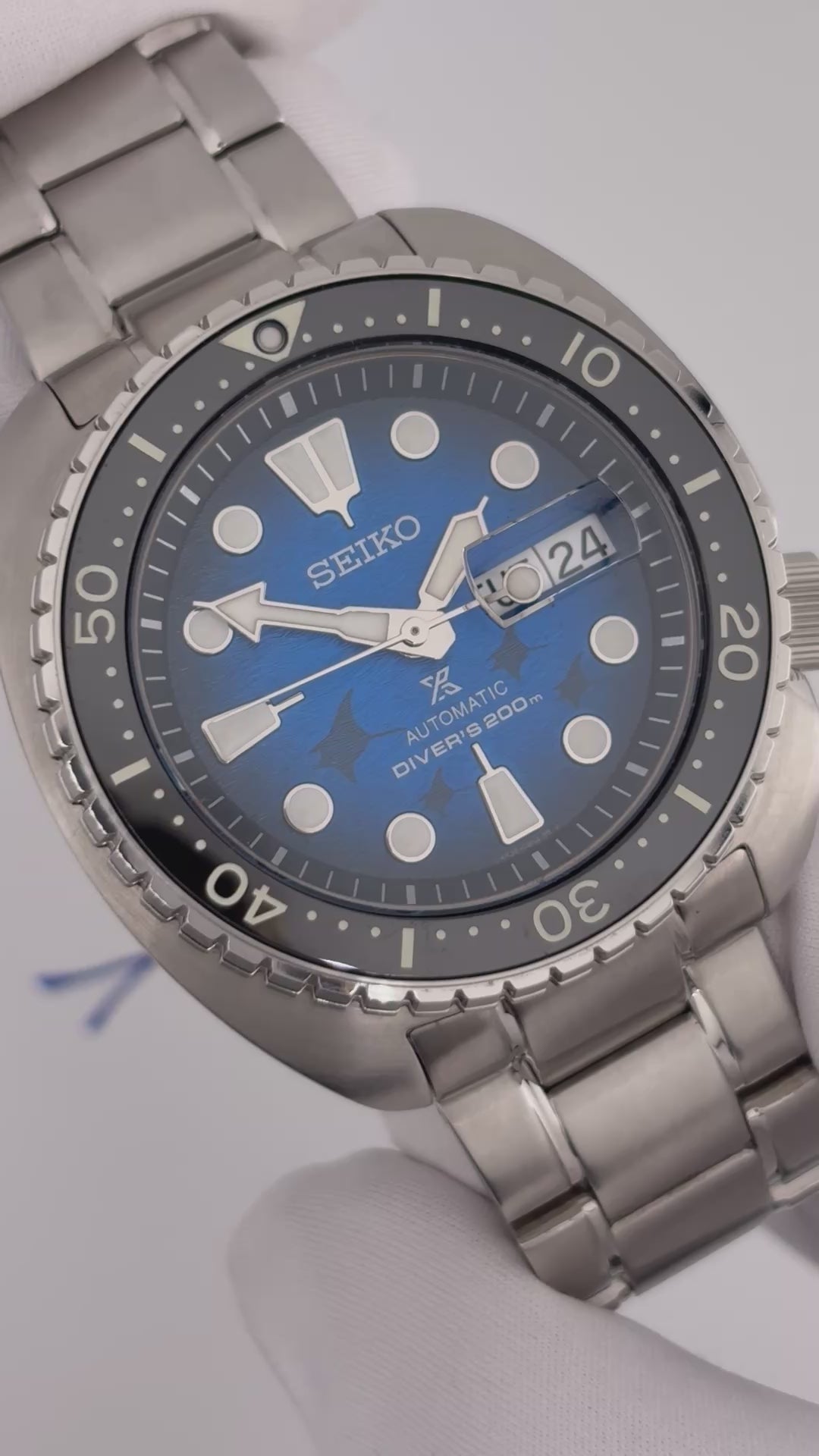 Seiko Prospex Turtle SRPE39K1 Save The Ocean Manta Ray Automatic NEW Full Set