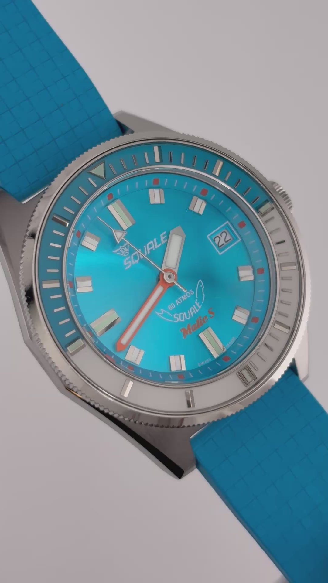 Squale Squalematic S 39mm – Aqua Blue Dial | Brand New | Full Set