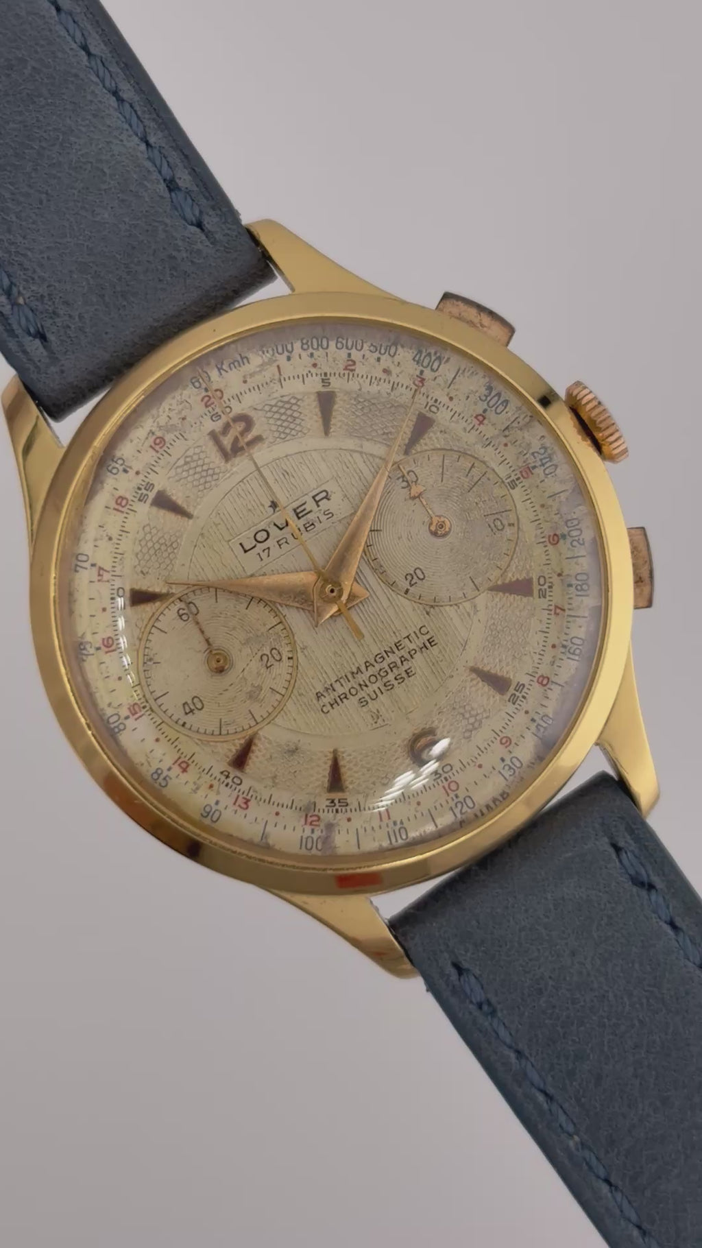 Lower Chronographe Suisse – 1940s/50s Vintage 17J Chronograph – 38mm Swiss