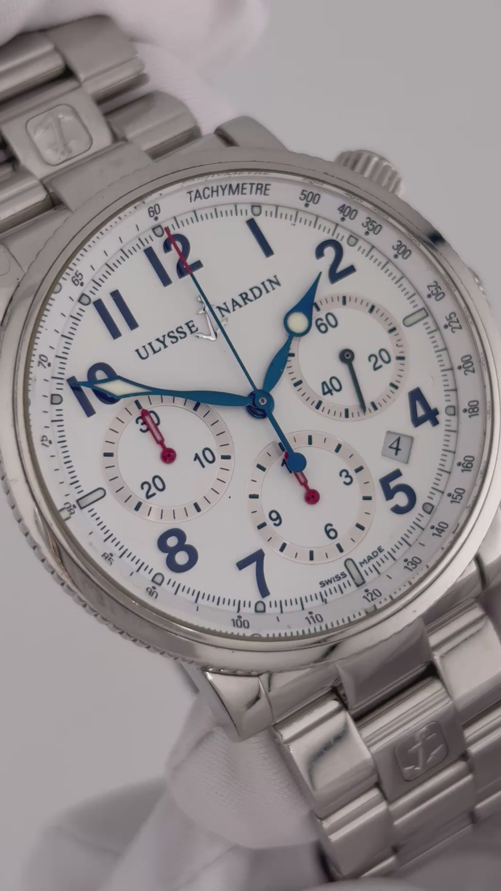 ULYSSE NARDIN Marine Chronograph – Ref. 353-88 – No. 0641 – Full Set