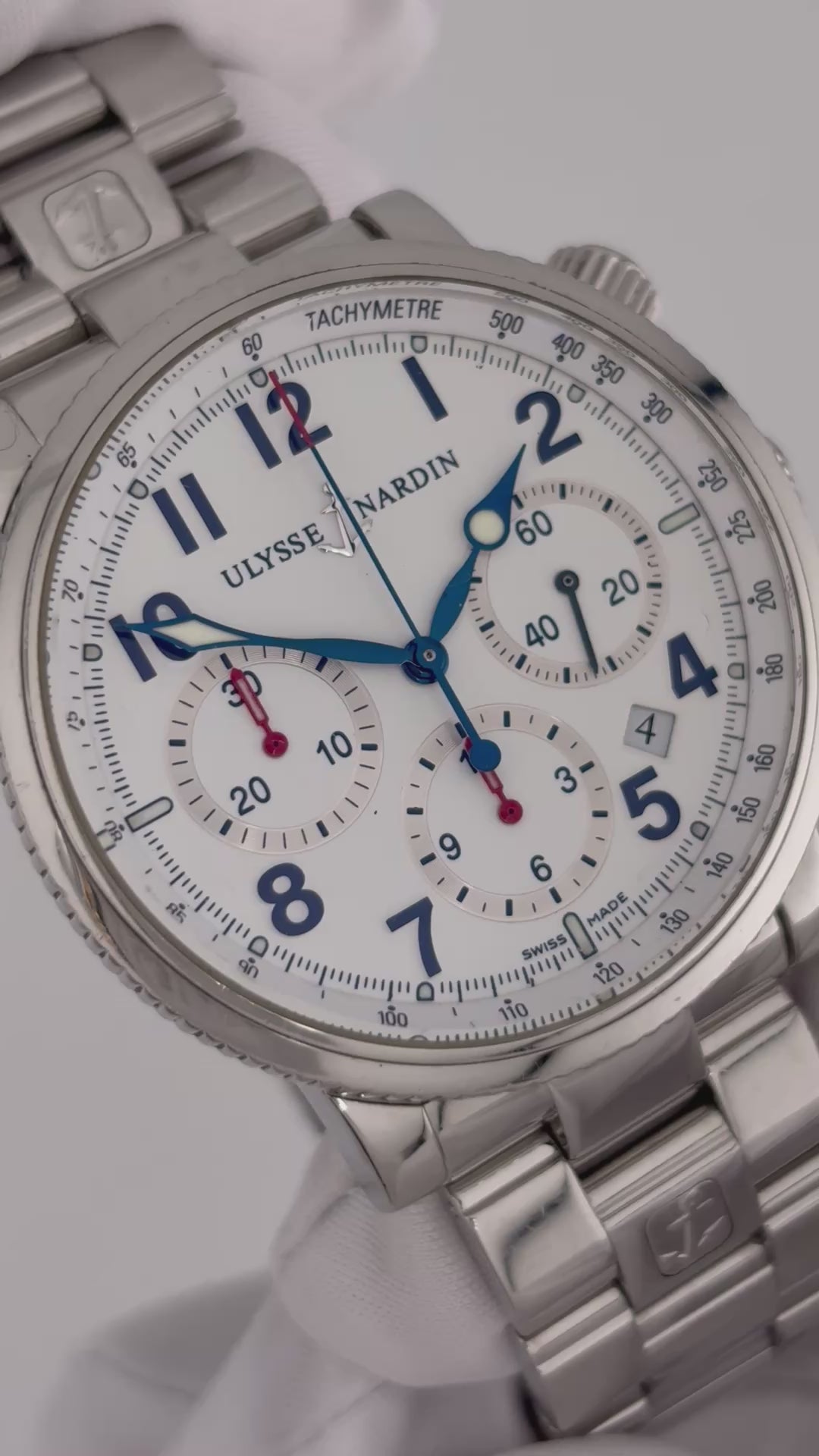 ULYSSE NARDIN Marine Chronograph – Ref. 353-88 – No. 0641 – Full Set